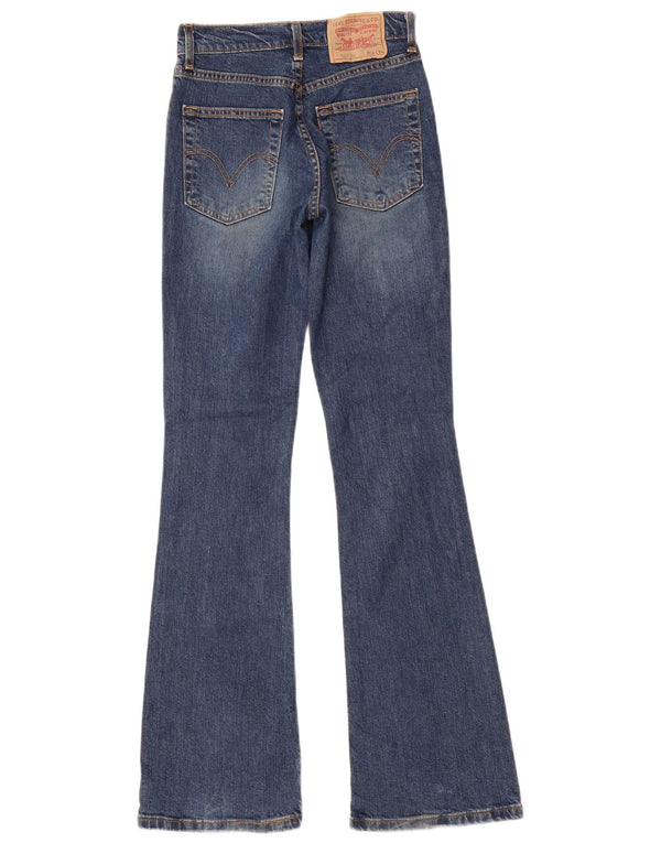 Damskie jeansy Bootcut LEVI'S 525 W26 L34 Niebieska bawełna