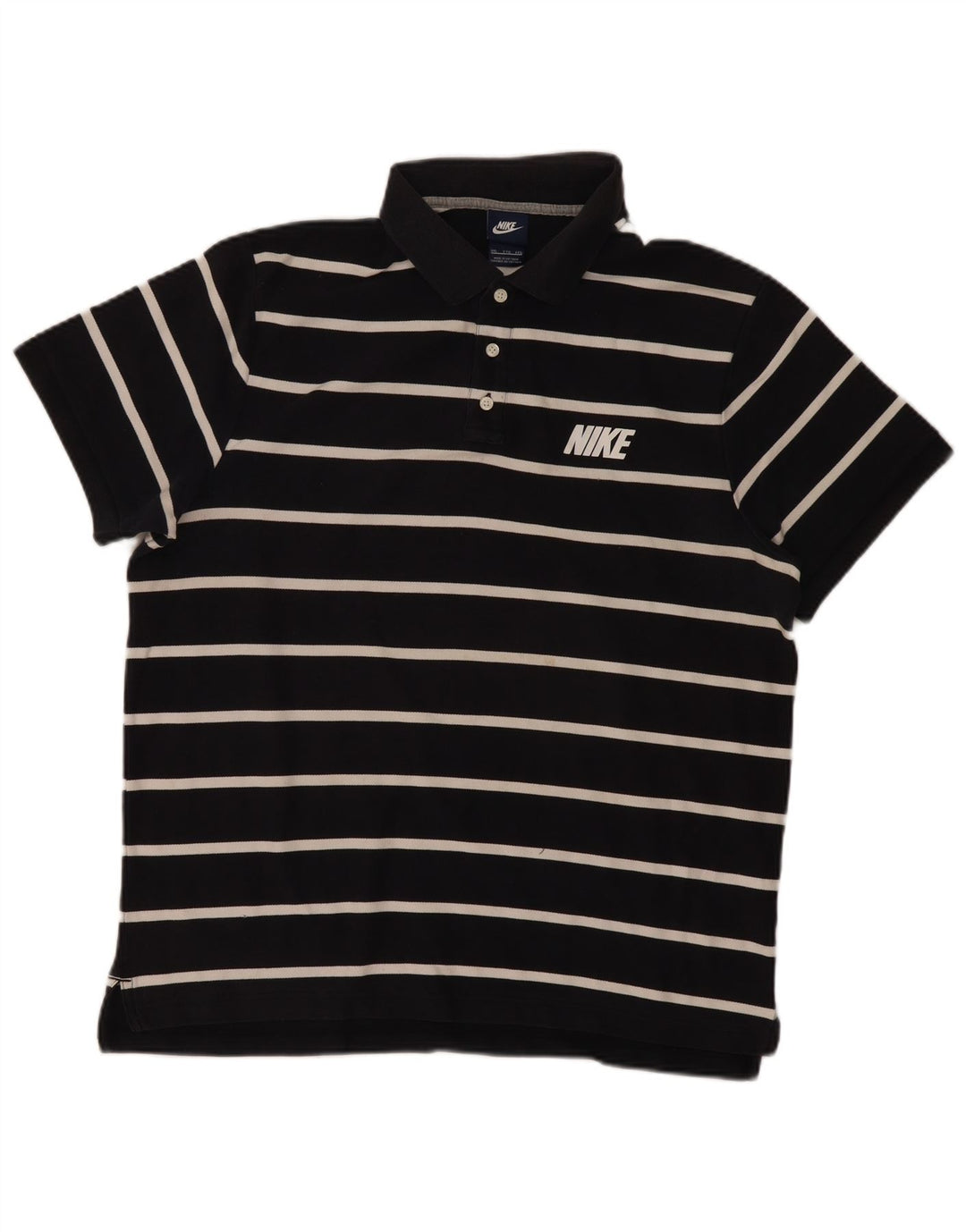 Męska koszulka polo NIKE 2XL, bawełniana w granatowe paski
