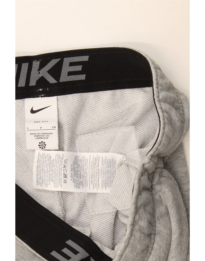 Męskie spodnie dresowe Nike Dri Fit, małe, szare, bawełniane