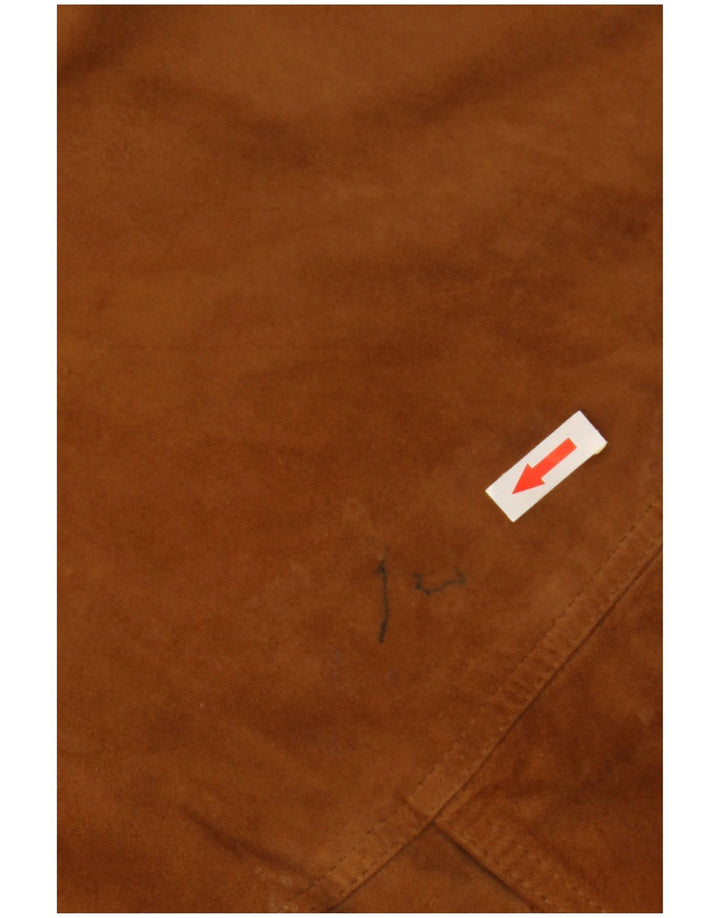 Męska zamszowa kurtka bomberka VINTAGE IT 52 XL brązowa