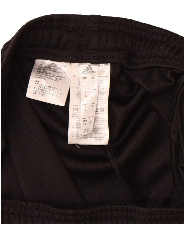 Męskie spodnie dresowe Adidas Aeroready, duże, czarne, poliestrowe