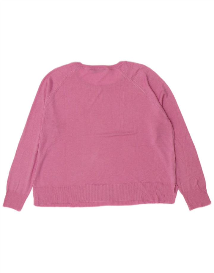 Sweter damski Zara z dekoltem w łódkę UK 14, średni róż