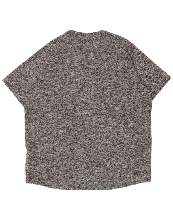 Męski t-shirt Under Armour Heat Gear Top XL, szary, nakrapiany poliester