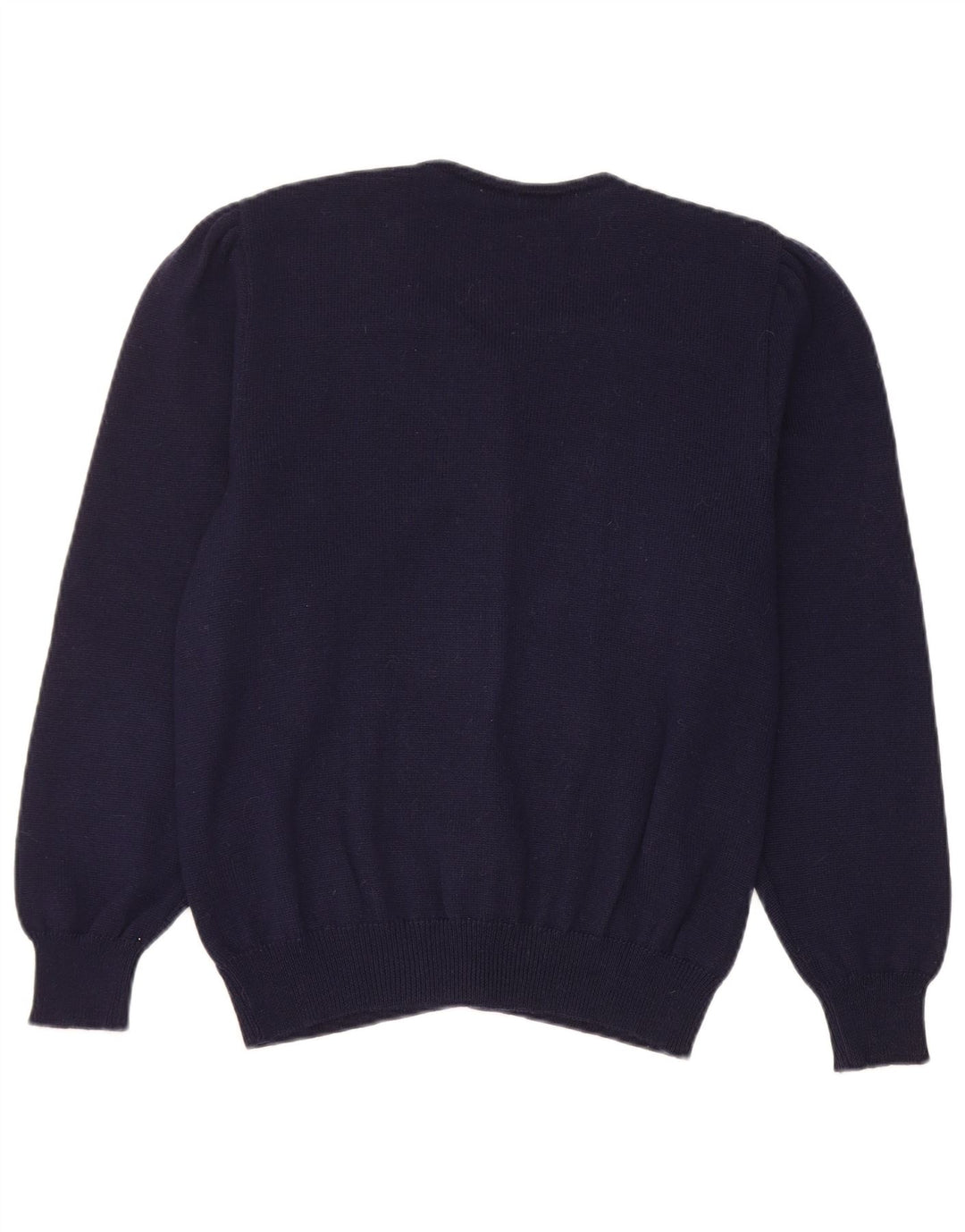 Sweter damski w stylu vintage, brytyjski 14, średni granatowy