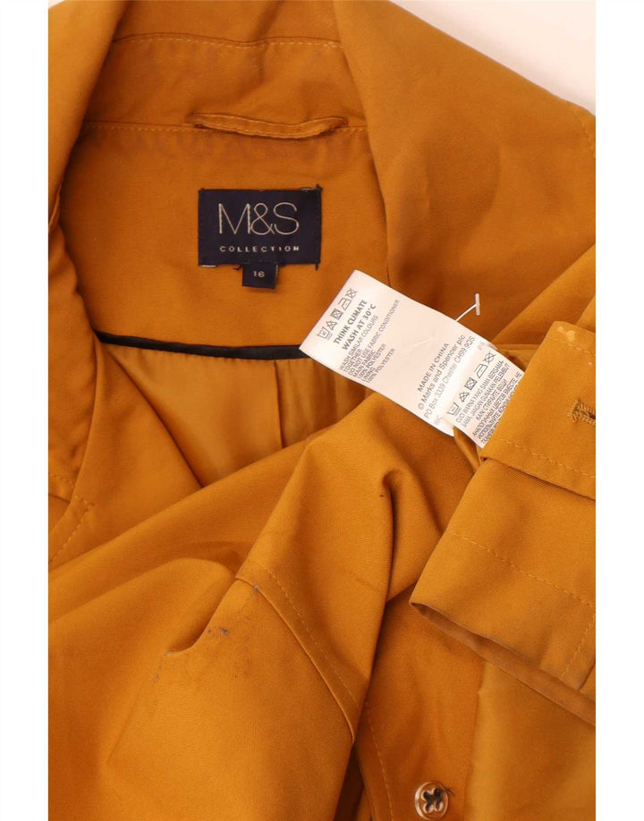 Marks & Spencer Męski trencz UK 16, duży, pomarańczowy, poliester