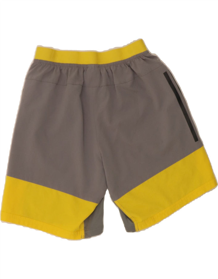 ADIDAS Womens Climacool Sport Shorts Small  Grey Colourblock Polyester Vintage Adidas and Second-Hand Adidas from Messina Hembry 