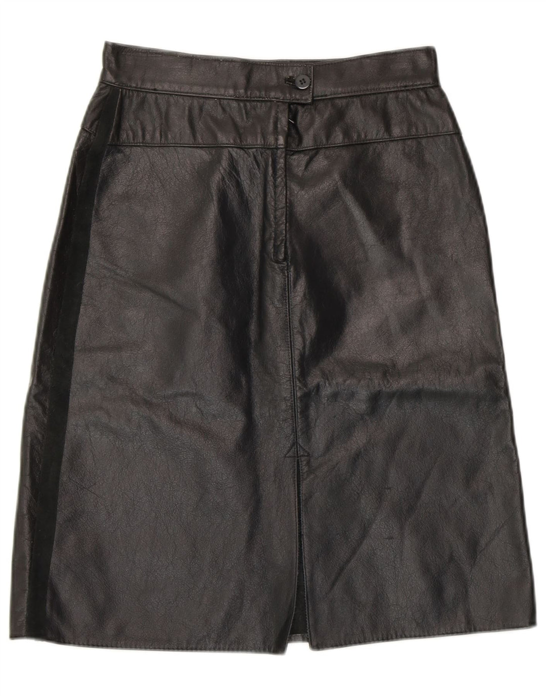 Spódnica skórzana damska VINTAGE W26 mała czarna