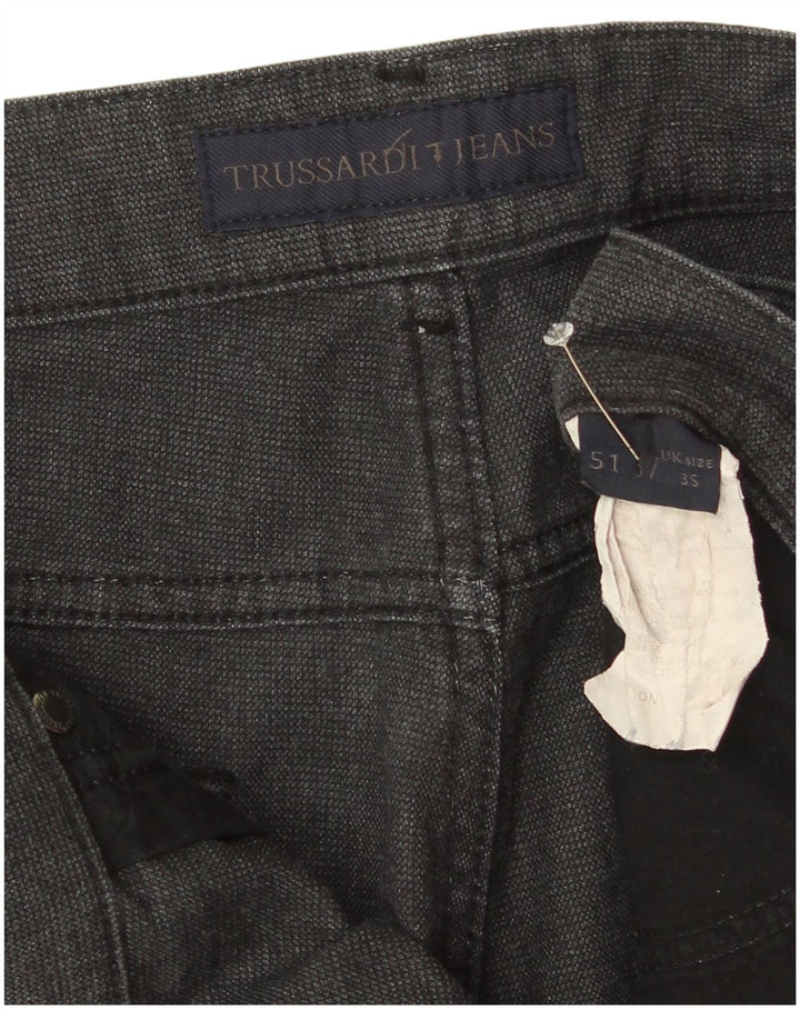 Męskie proste spodnie codzienne Trussardi W35 L30 szare