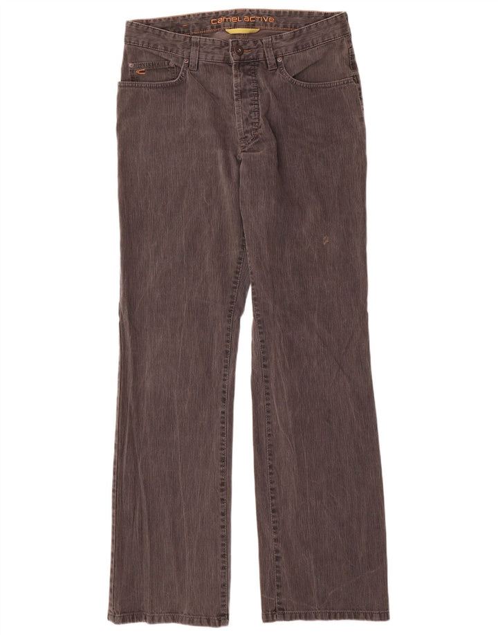 Camel Active Męskie spodnie typu bootcut W34 L34 Szara bawełna