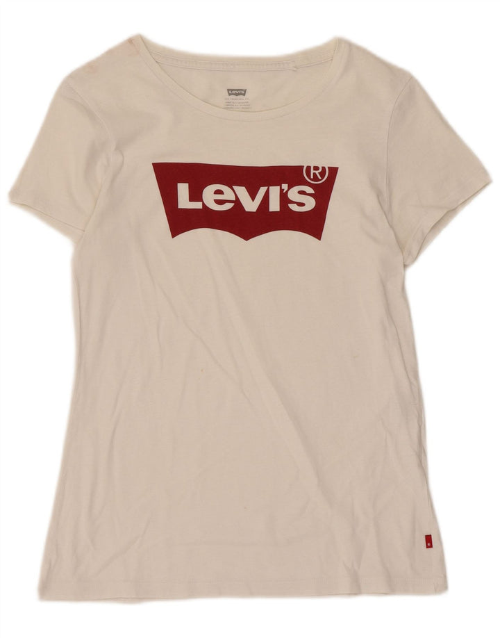 Damska koszulka z grafiką Levi's Top UK 10 Small White