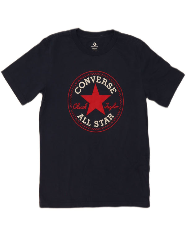 Converse Męski T-shirt z grafiką Chuck Taylor Top 2XS Granatowy, bawełniany