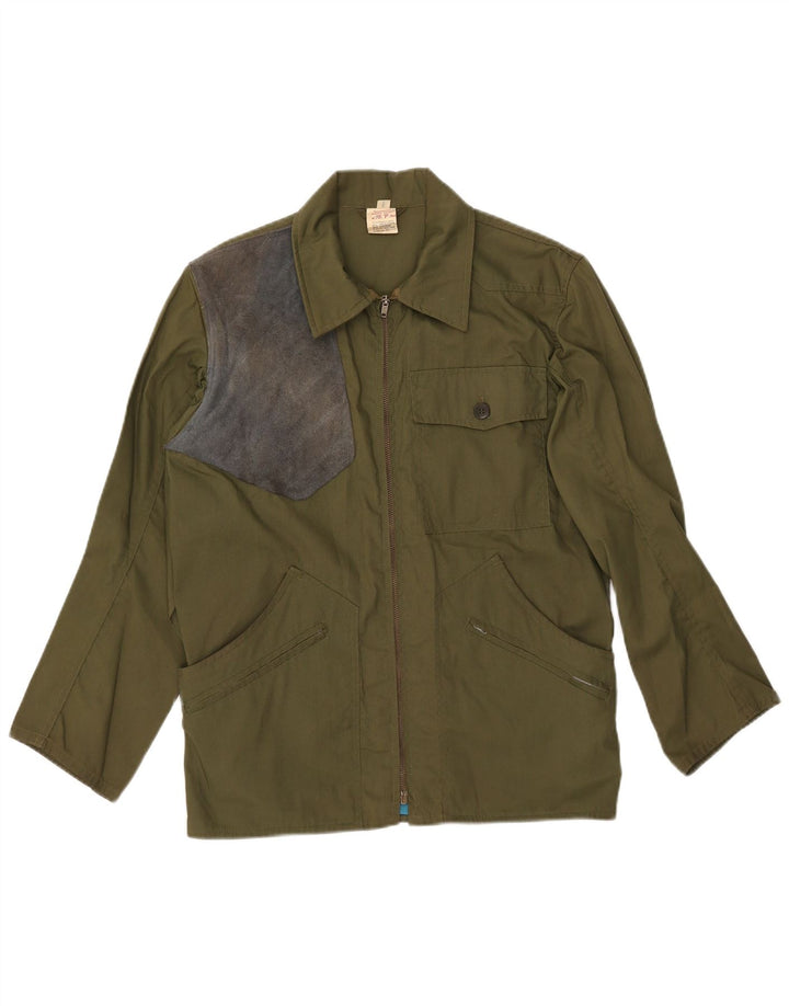 Męska kurtka użytkowa VINTAGE UK 36, mała, khaki, poliester