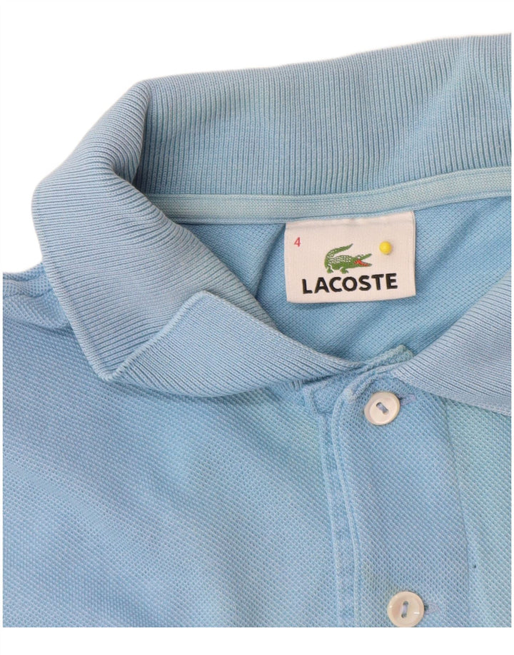 Męska koszulka polo Lacoste, rozmiar 4, średnia niebieska, bawełniana