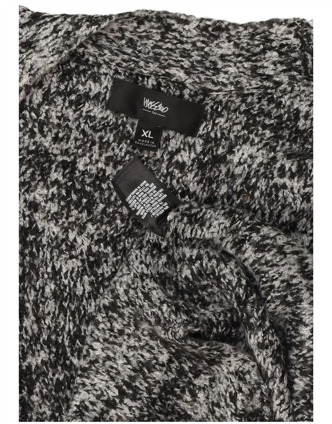 Sweter damski Mossimo Longline Cardigan UK 18 XL Szary, nakrapiany akryl