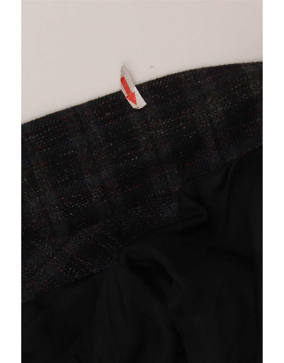 Vintage męska marynarka zapinana na 2 guziki UK 42 XL granatowa kratka
