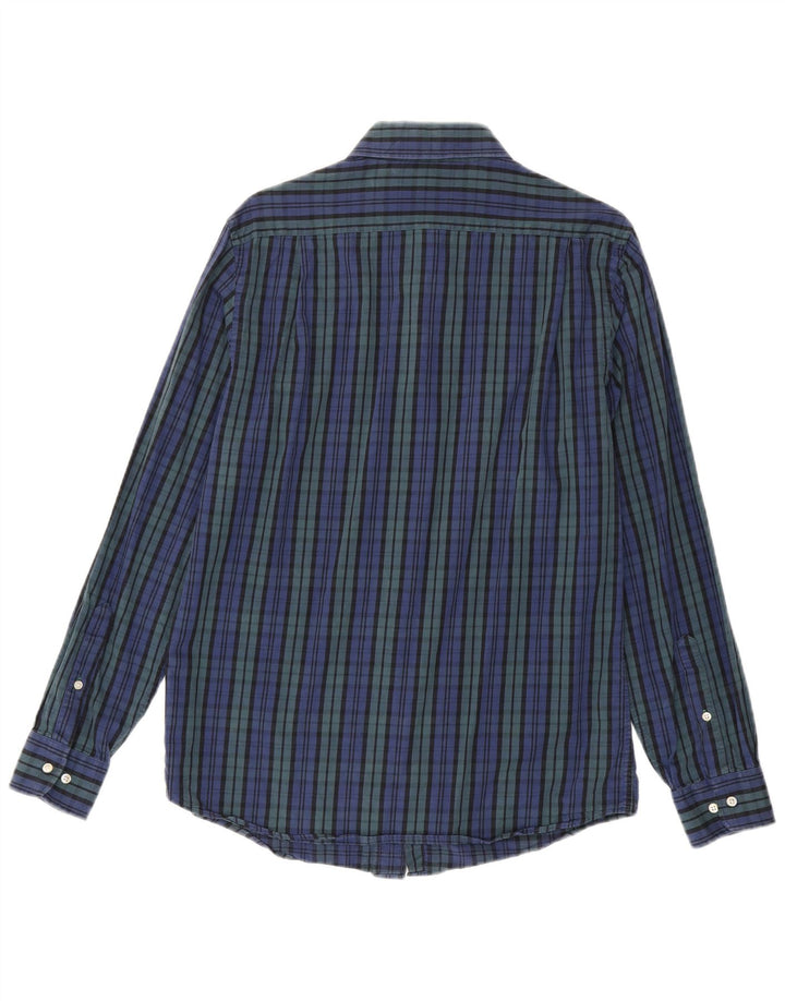 Koszula męska Tommy Hilfiger o dopasowanym kroju, rozmiar 15 1/2, bawełniana w średnią niebieską kratkę