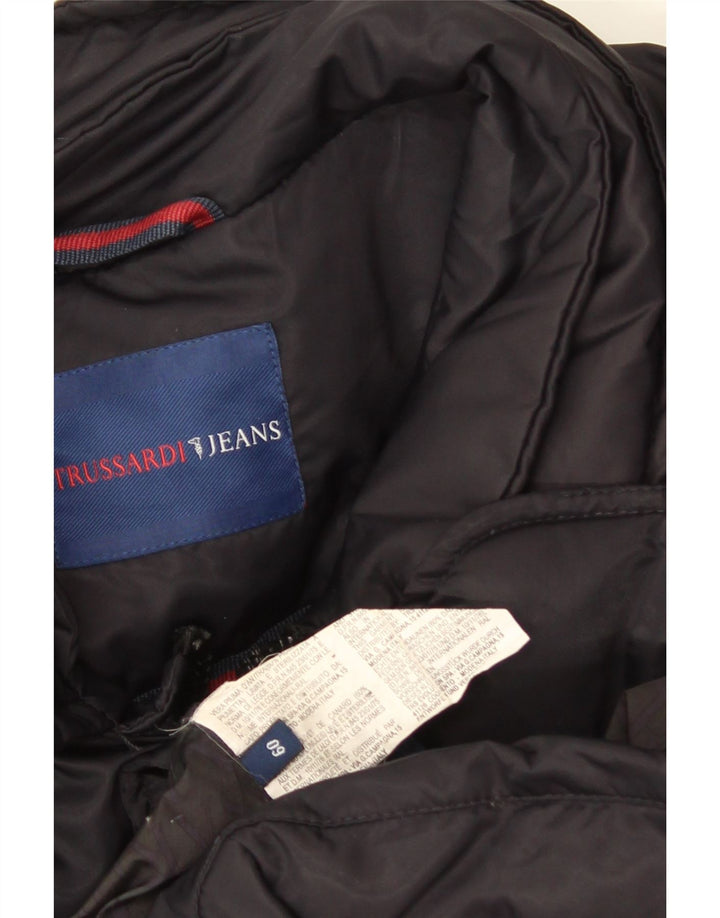 Męska ocieplana kurtka TRUSSARDI JEANS IT 60 5XL granatowa