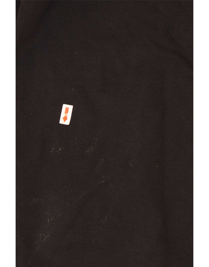 Męska bluza Adidas z grafiką, średnia czarna bawełniana