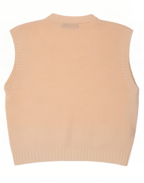 Damski podkoszulek Zara Crop Vest UK 12, średni, złamanej bieli, bawełniany