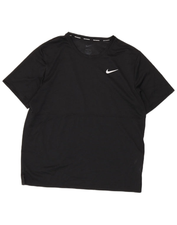 Męska koszulka do biegania Nike Dri Fit, duża, czarna, poliestrowa