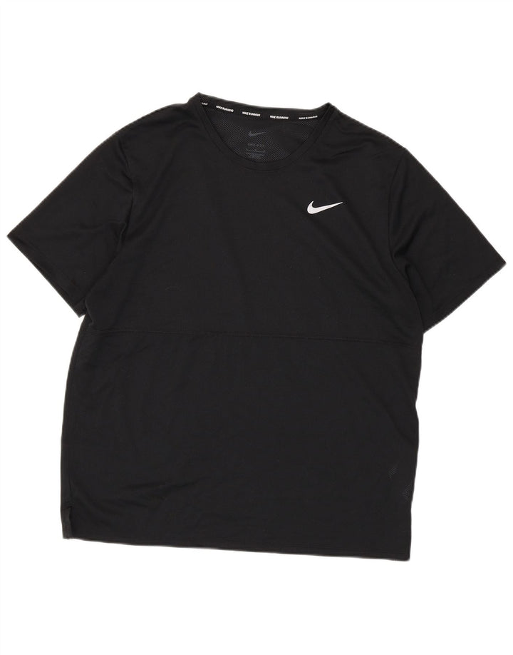 Męska koszulka do biegania Nike Dri Fit, duża, czarna, poliestrowa