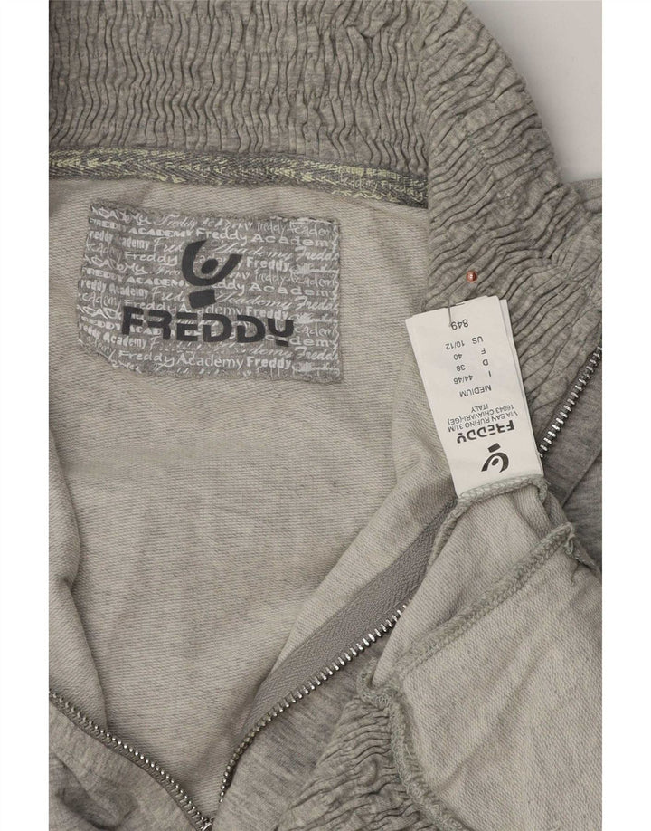 Freddy Męska bluza dresowa, średnia szara, nakrapiana bawełna