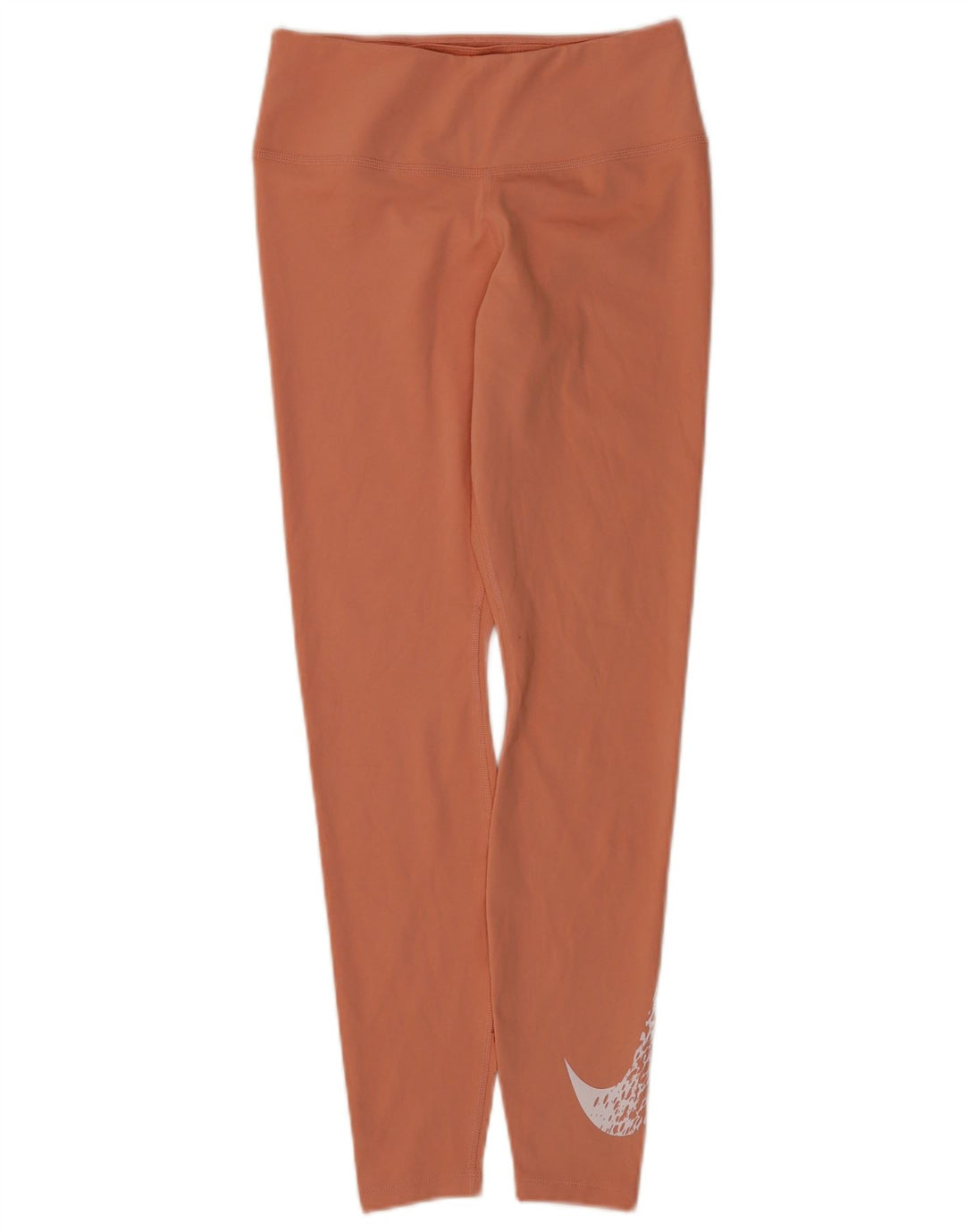 Damskie legginsy Nike Dri Fit Graphic UK 8, mały, pomarańczowy poliester