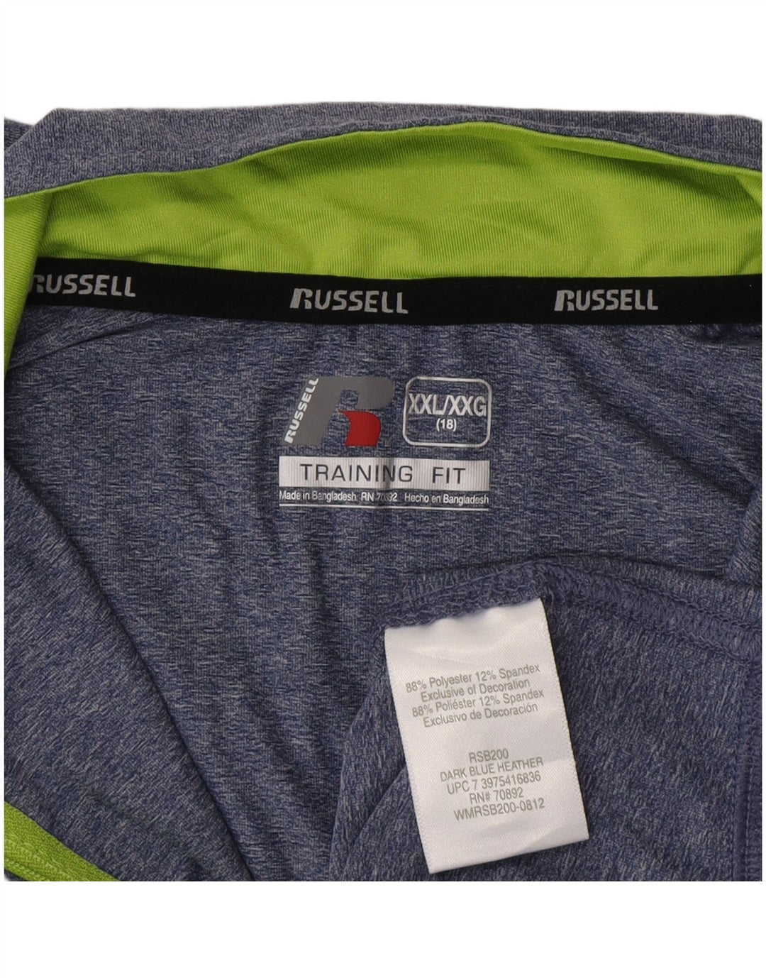 Bluza chłopięca Russell Athletic z pulowerem, 15-16 lat, 2XL, niebieska z plamkami