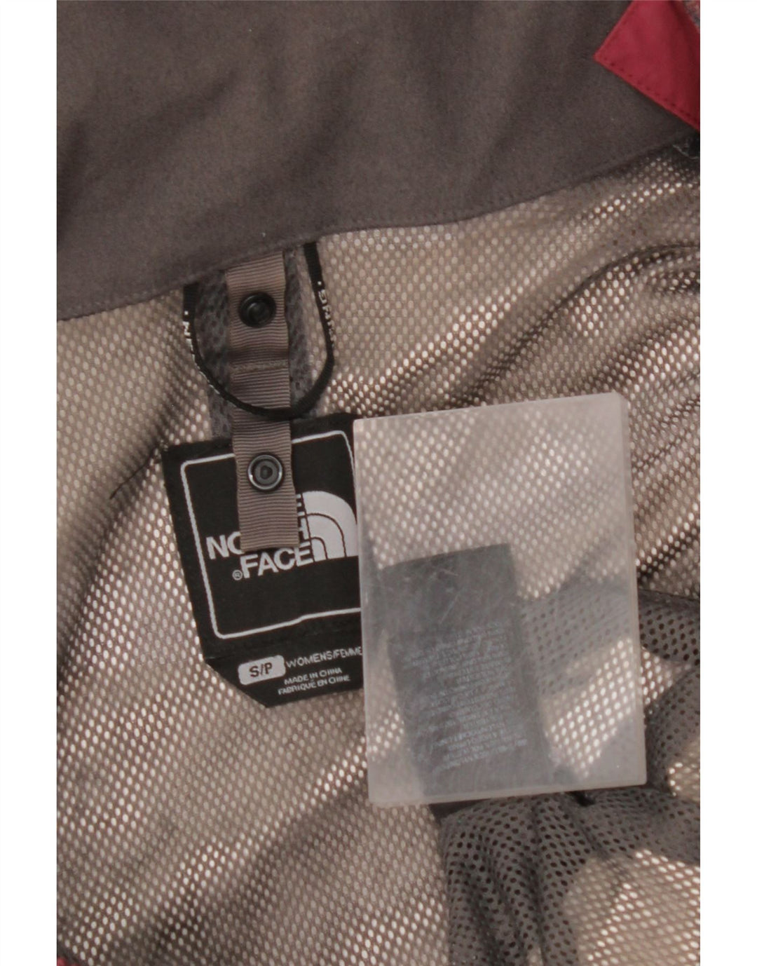 Damska kurtka przeciwdeszczowa oversize THE NORTH FACE UK 10, mała, bordowa