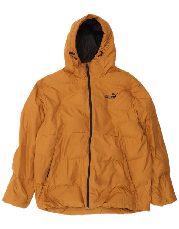 Męska ocieplana kurtka z kapturem Puma UK 42 XL Beżowy poliester