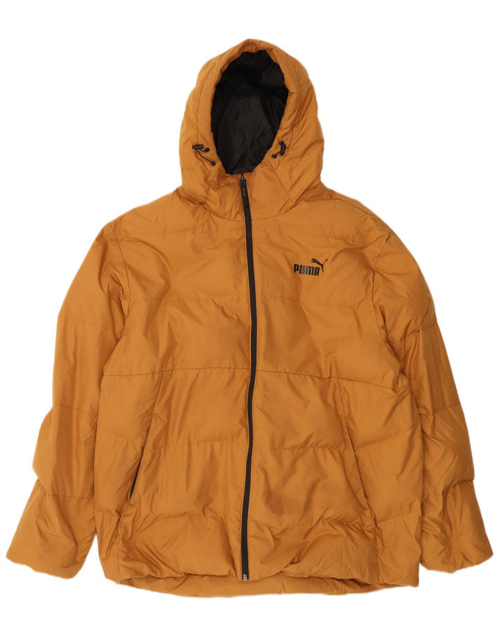 Męska ocieplana kurtka z kapturem Puma UK 42 XL Beżowy poliester