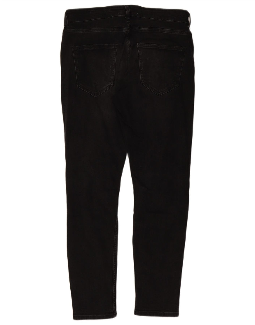 Męskie dżinsy rurki ZARA w trudnej sytuacji EU 42, duże W32 L28, czarne