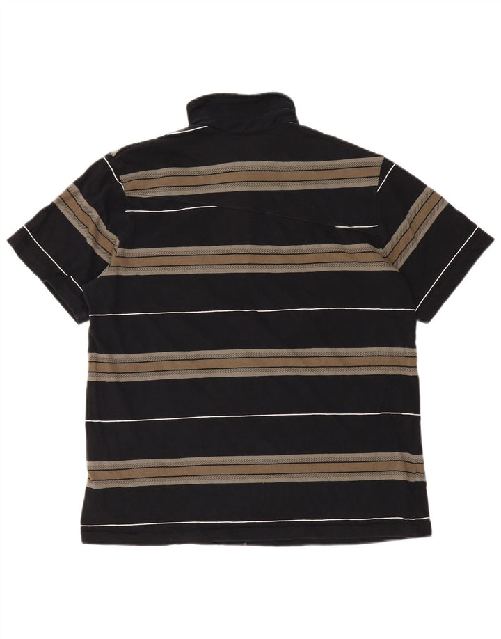 Męska koszulka polo VOLCOM, bawełniana, w średnie czarne paski