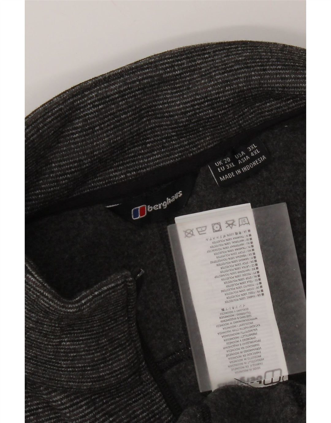 Damska kurtka dresowa Berghaus UK 20 2XL Szara, poliestrowa w prążki