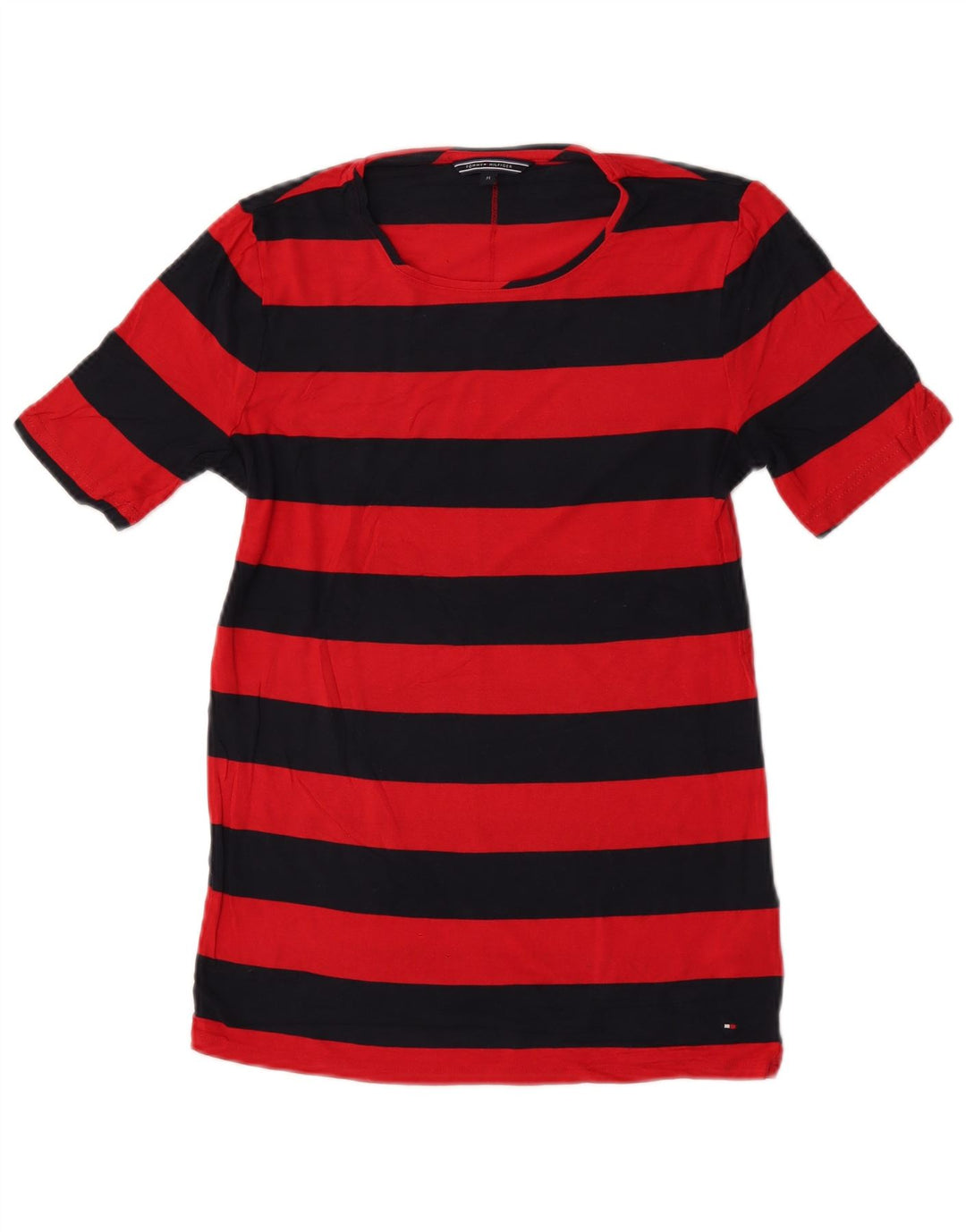 T-shirt damski Tommy Hilfiger Top UK 12 w średnie czerwone paski