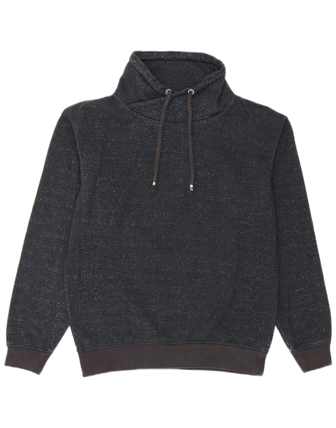 Męski sweter Zara, mały, granatowy, bawełniany w cętki