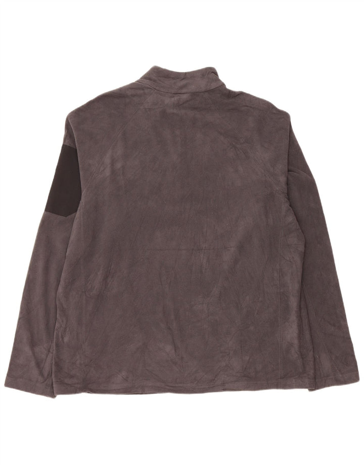 Męski sweter polarowy EDDIE BAUER z zamkiem błyskawicznym XL, szary poliester