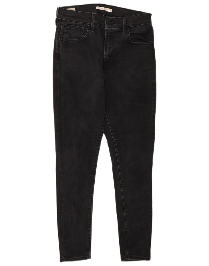 Damskie jeansy LEVI'S 720 z wysokim stanem, bardzo obcisłe W30 L27, szara bawełna