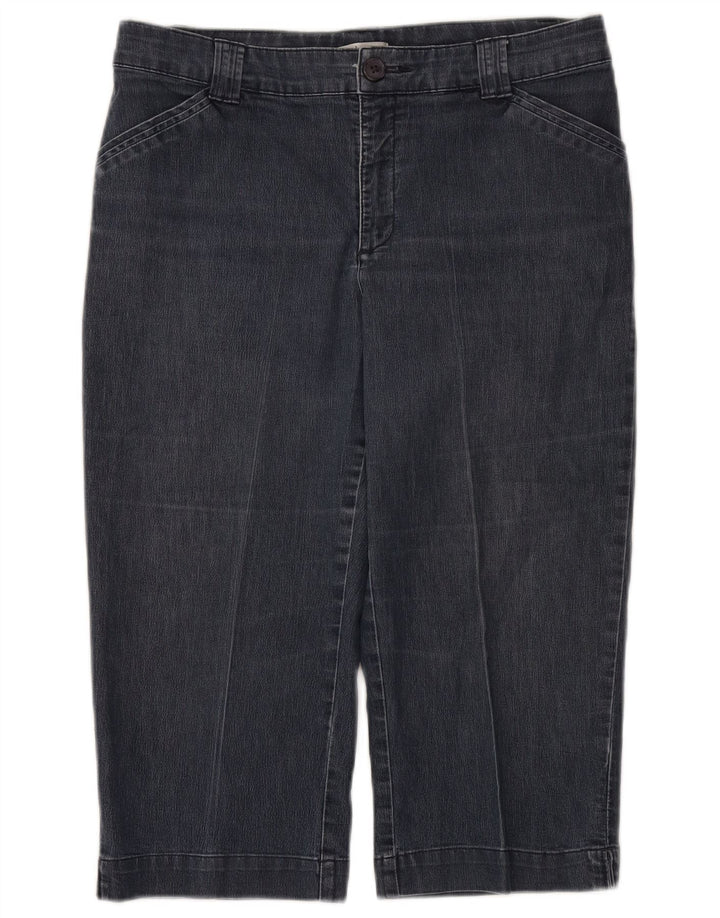 Damskie jeansy Lee Capri US 12 Large W32 Granatowa bawełna