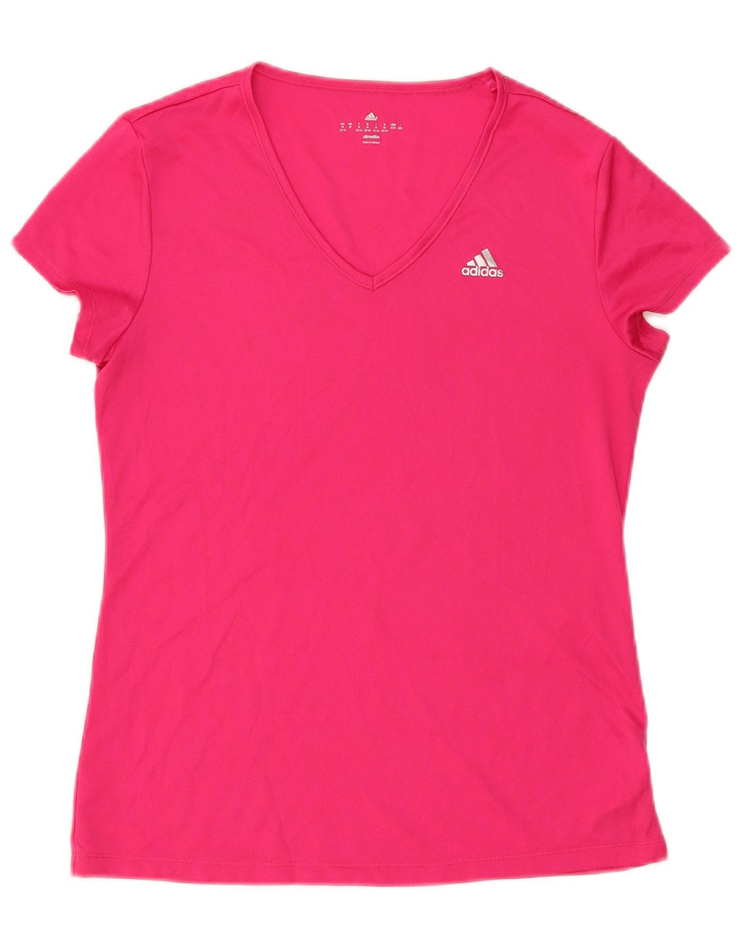 Damska koszulka Adidas Climalite Top UK 12/14 Średni różowy poliester