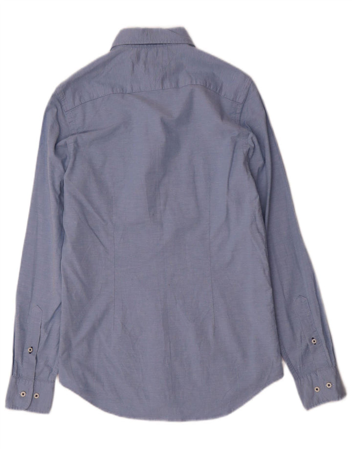 Koszula męska Slim Fit Tommy Hilfiger, mała, niebieska, bawełniana