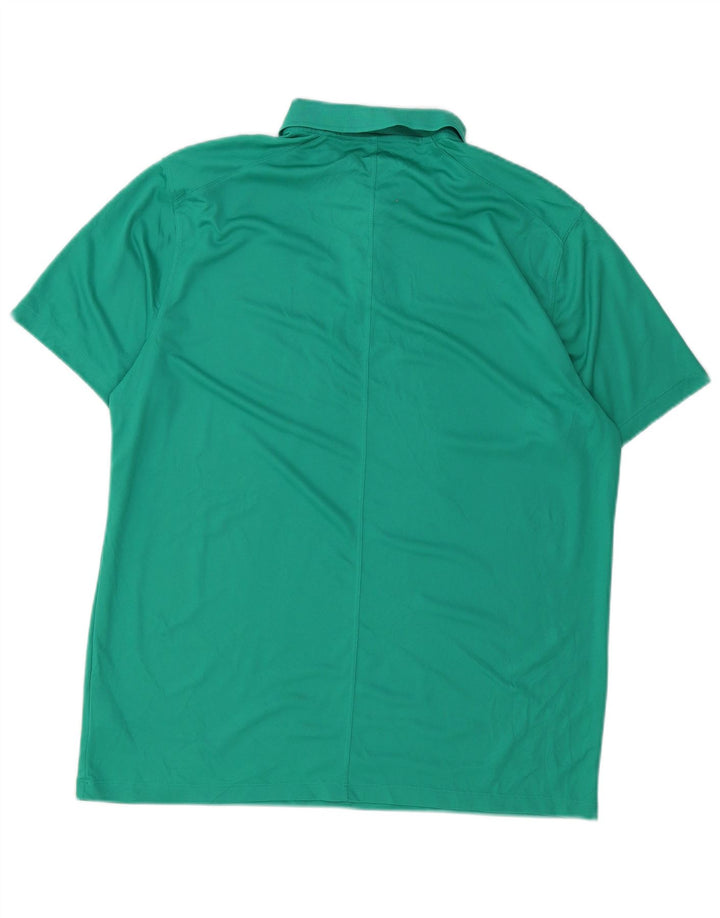 Męska koszulka polo NIKE Dri Fit, duża, zielona, z poliestru