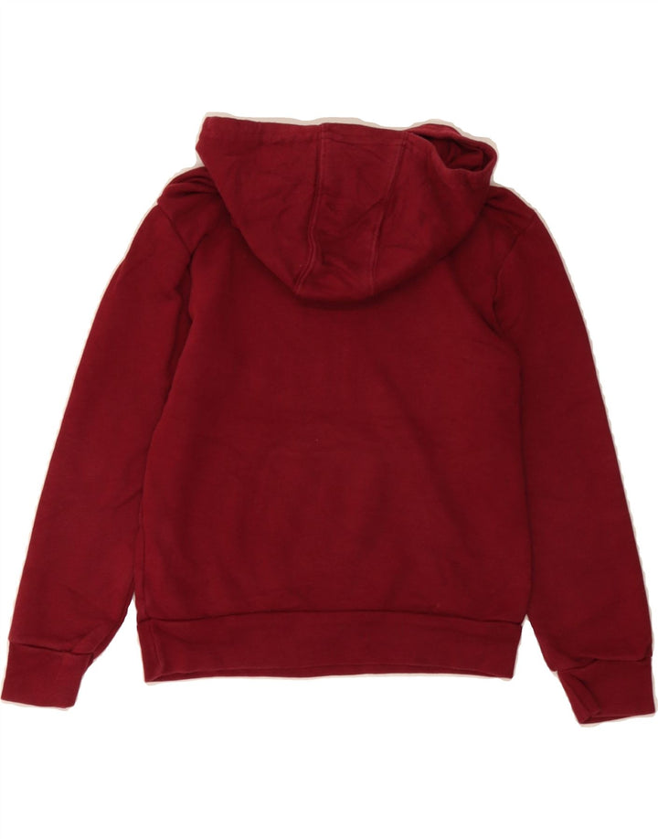 ADIDAS Boys Graphic Hoodie Jumper 7-8 Years Red Vintage Adidas and Second-Hand Adidas from Messina Hembry 