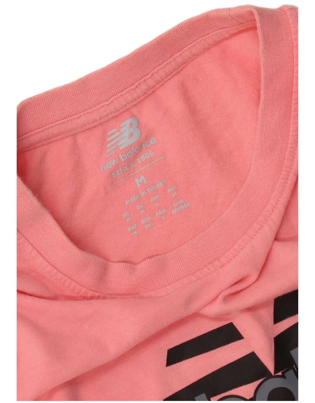 Męski T-shirt New Balance z grafiką, średni róż