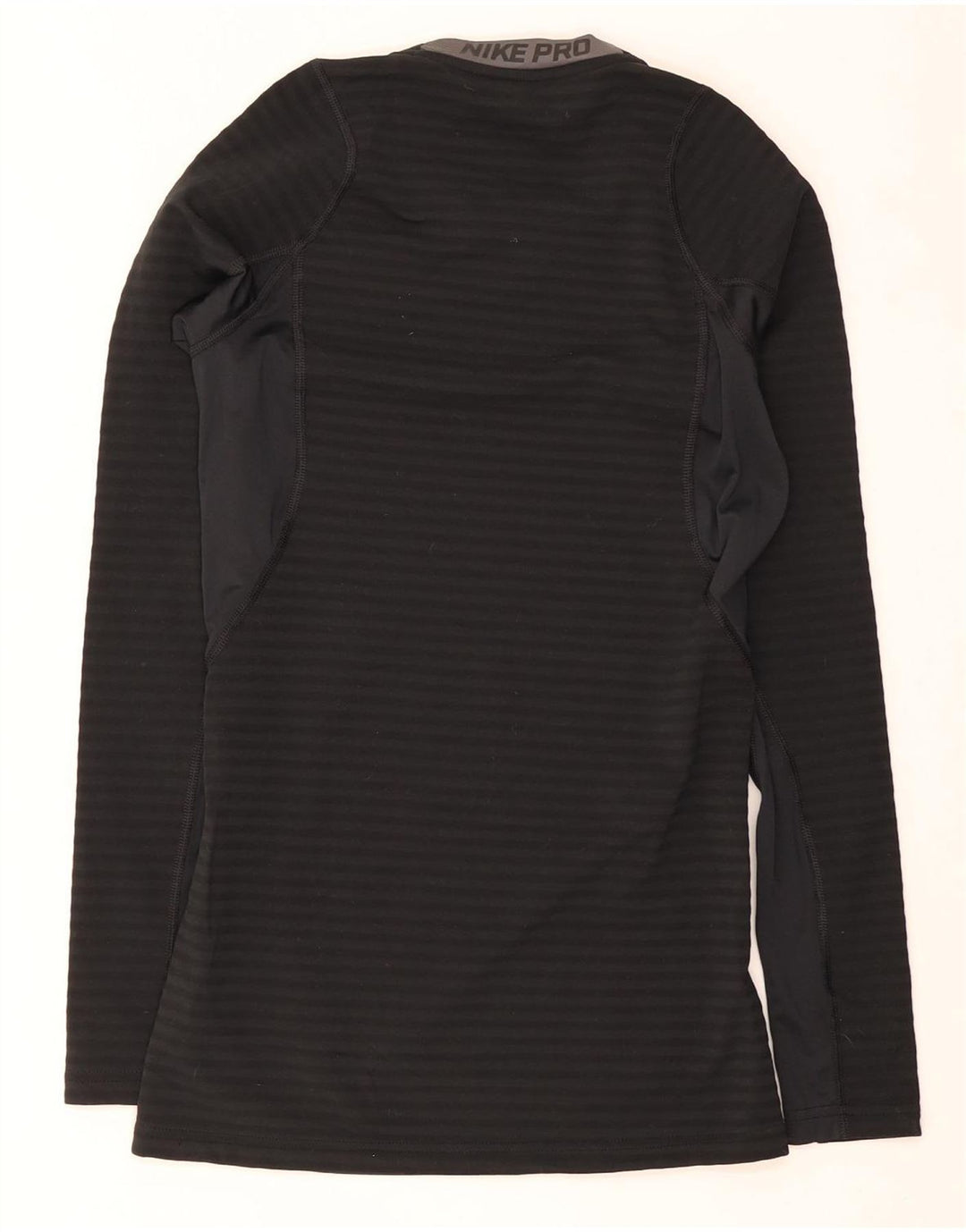 Męska koszulka Nike Dri Fit z długim rękawem, mała, czarna, poliestrowa