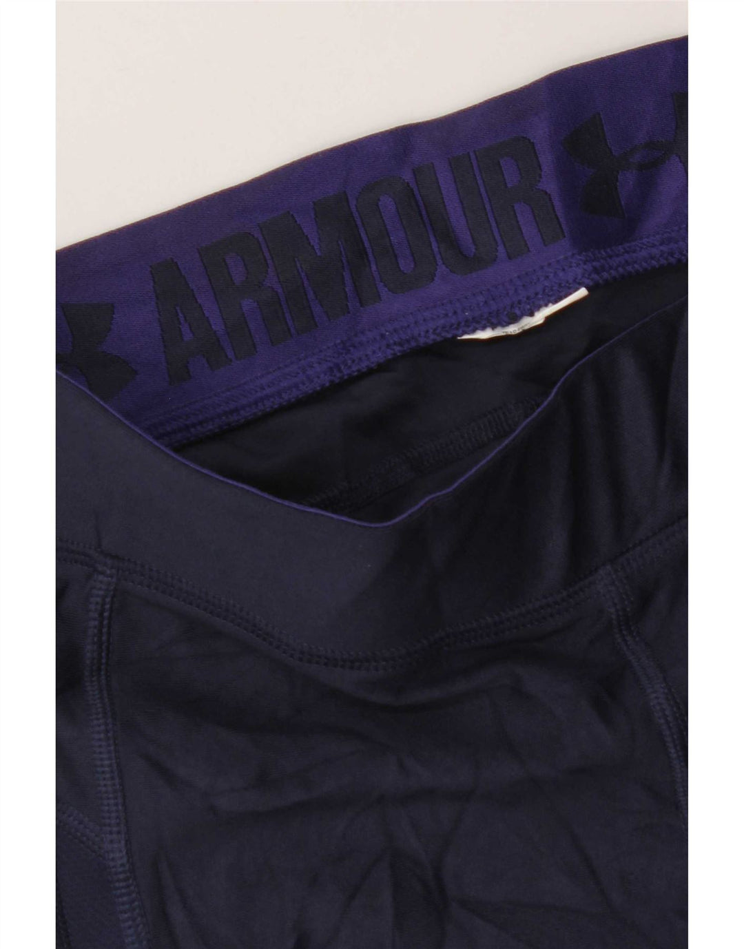 Damskie legginsy Under Armour Crop UK 8, małe, granatowe, z blokami kolorów