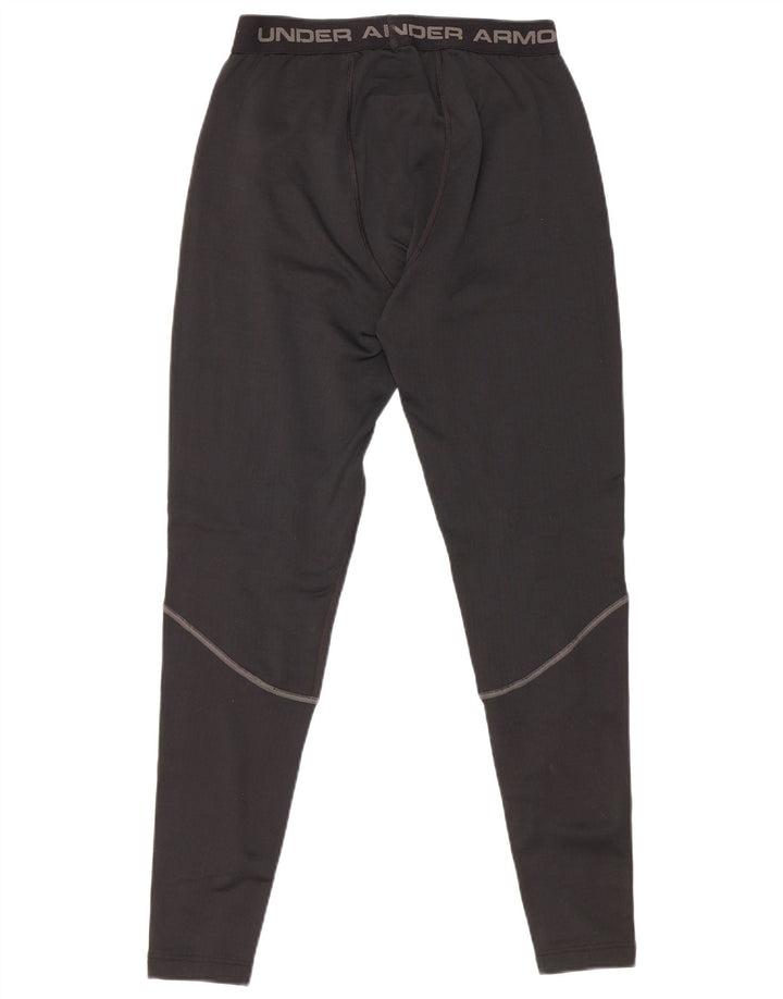 Męskie legginsy Under Armour Cold Gear z grafiką, średni czarny poliester