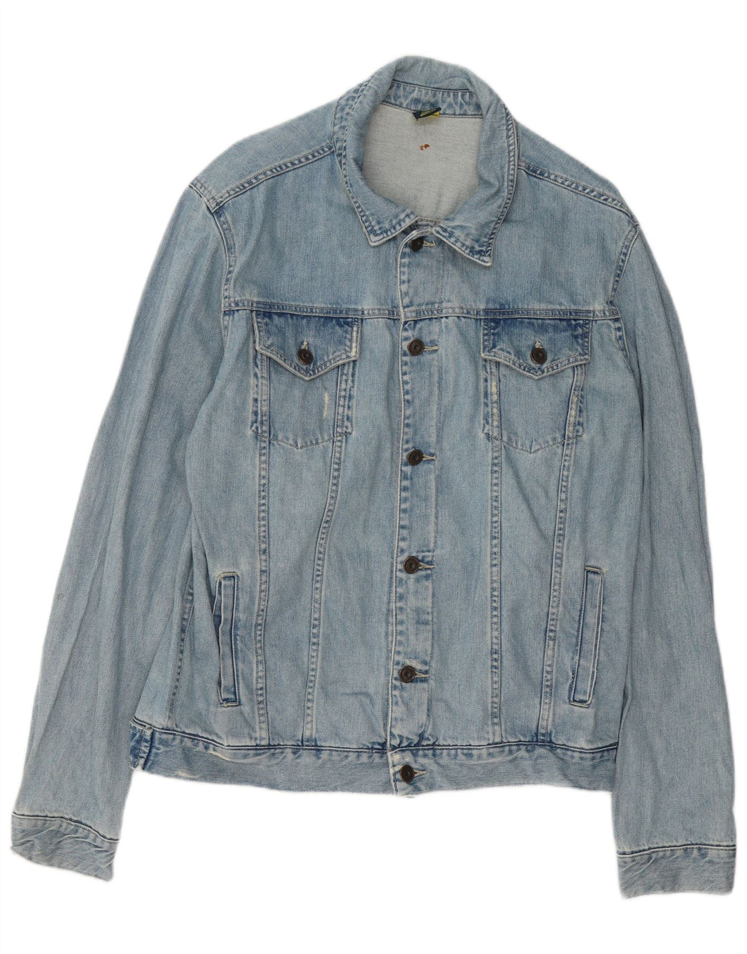 Męska kurtka dżinsowa ZARA UK 42 XL, niebieska, bawełniana
