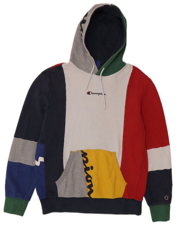 Męski sweter z kapturem Champion Graphic XL, wielokolorowy, z blokami kolorów