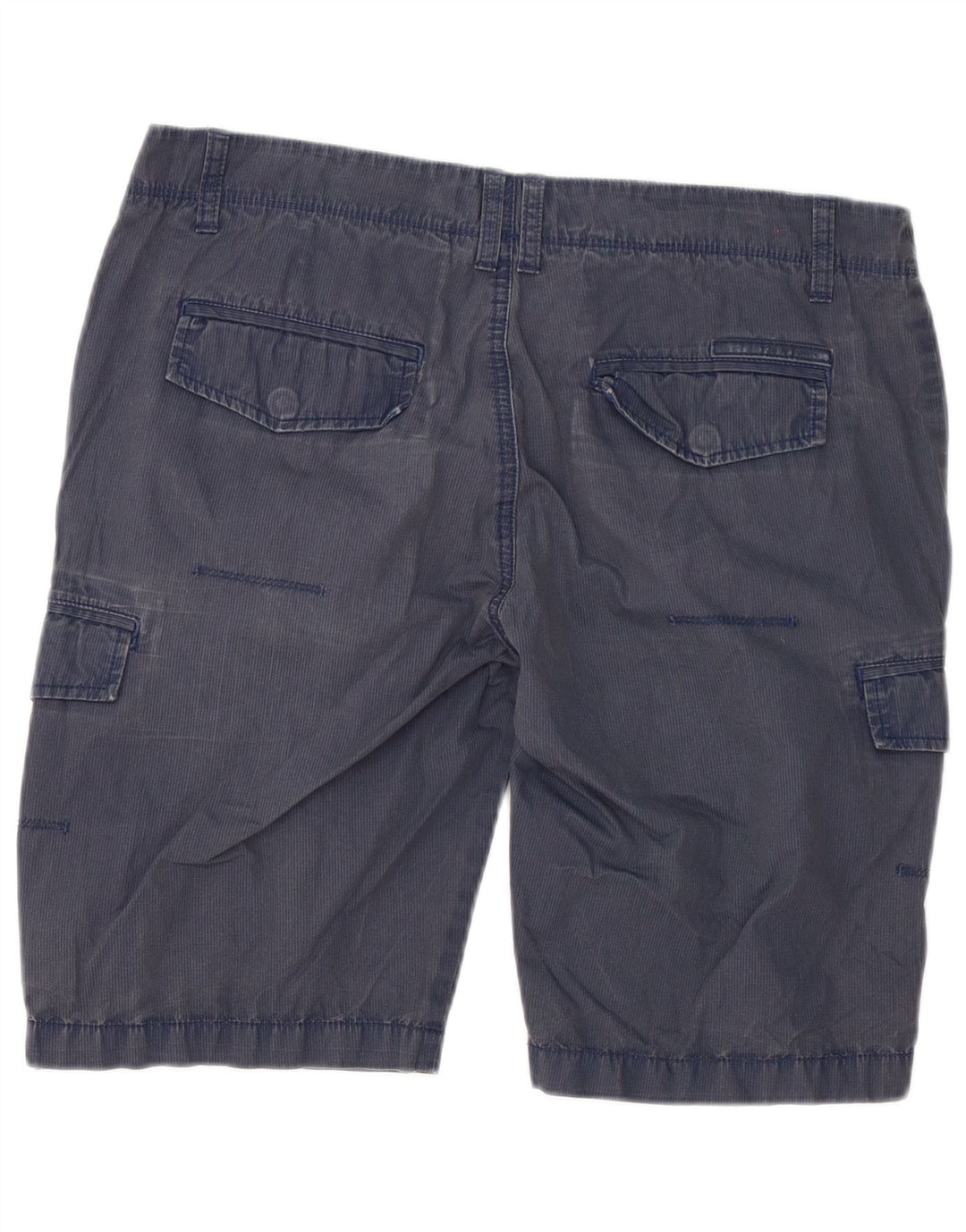 Męskie spodenki cargo Calvin Klein W33 Średni granatowy, bawełniany w prążki